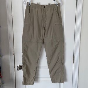 TNF convertible nylon hiking pants shorts womens M